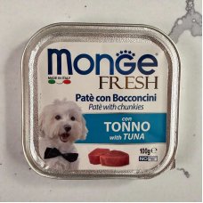 Monge Dog fresh with Tuna-вологий корм для собак з тунцем 100г