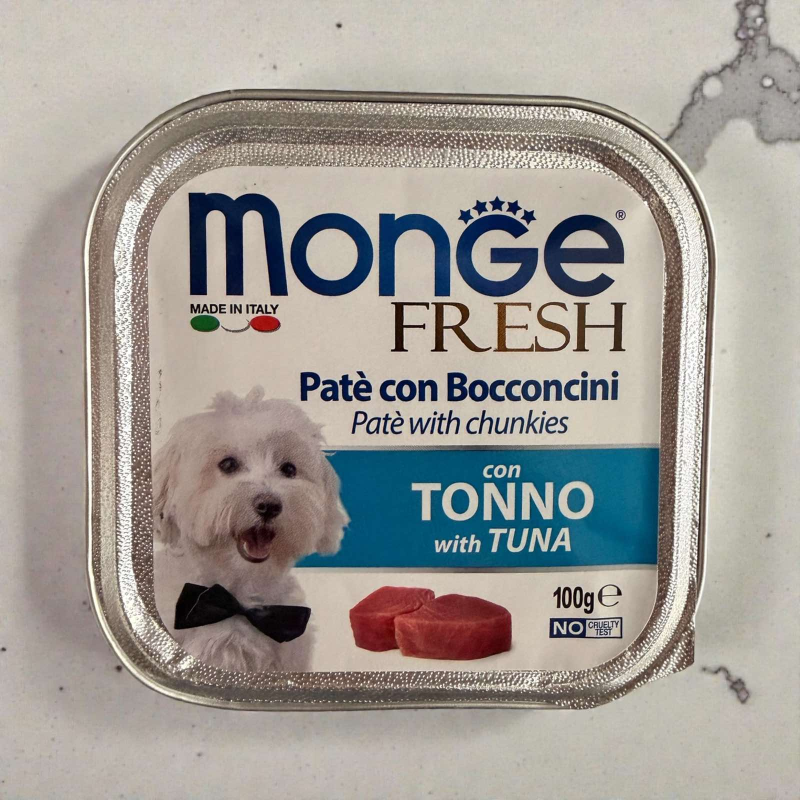 Monge Dog fresh with Tuna-вологий корм для собак з тунцем 100г Monge Dog fresh with Tuna-вологий корм для собак з тунцем 100г