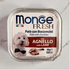 Monge Dog fresh with LAMB-вологий корм для собак з ягням 100г