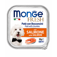 Monge Dog fresh with SALMON-вологий корм для собак з лососем 100г