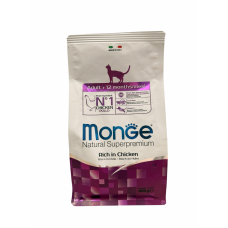 Monge CAT Adult RICH in CHICKEN- сухий корм для котів з куркою 0,4кг