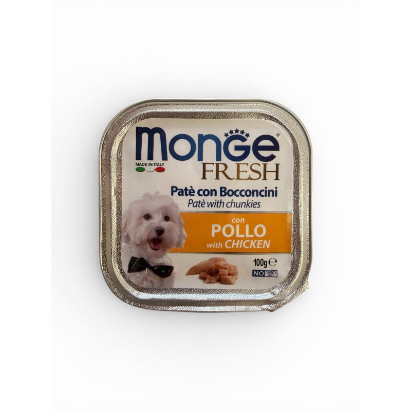 Monge Dog fresh with CHICKEN-вологий корм для собак з куркою 100г