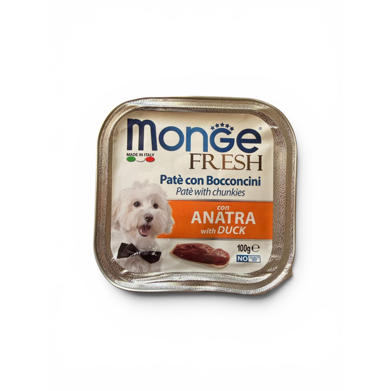 Monge Dog fresh with DUCK-вологий корм для собак з качкою 100г
